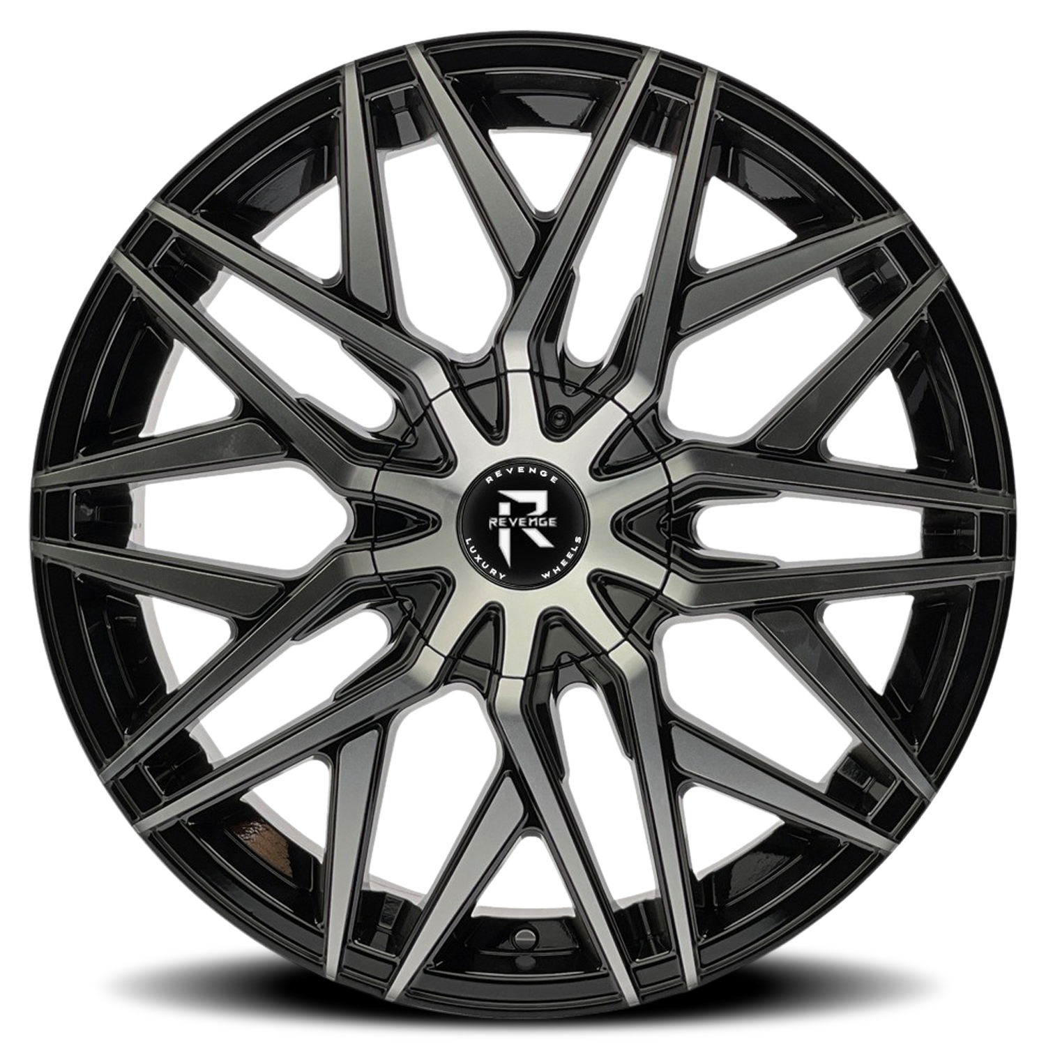 REVENGE LUXURY RL-104 18X8 35 5X108/5X114.3 BLACK MACHINED