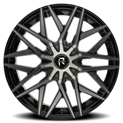 REVENGE LUXURY RL-104 22X8.5 35 5X112/5X114.3 BLACK MACHINED