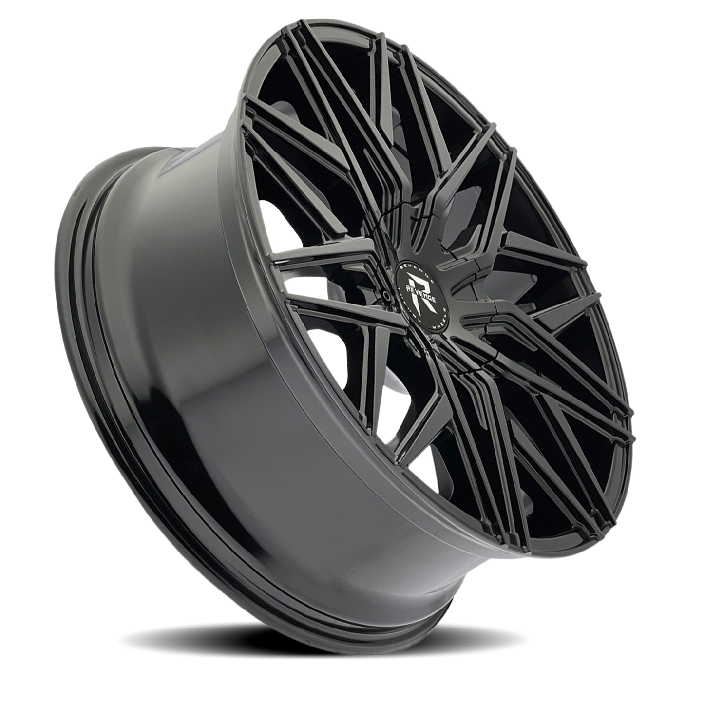 REVENGE LUXURY RL-104 18X8 35 5X112/5X114.3 GLOSS BLACK