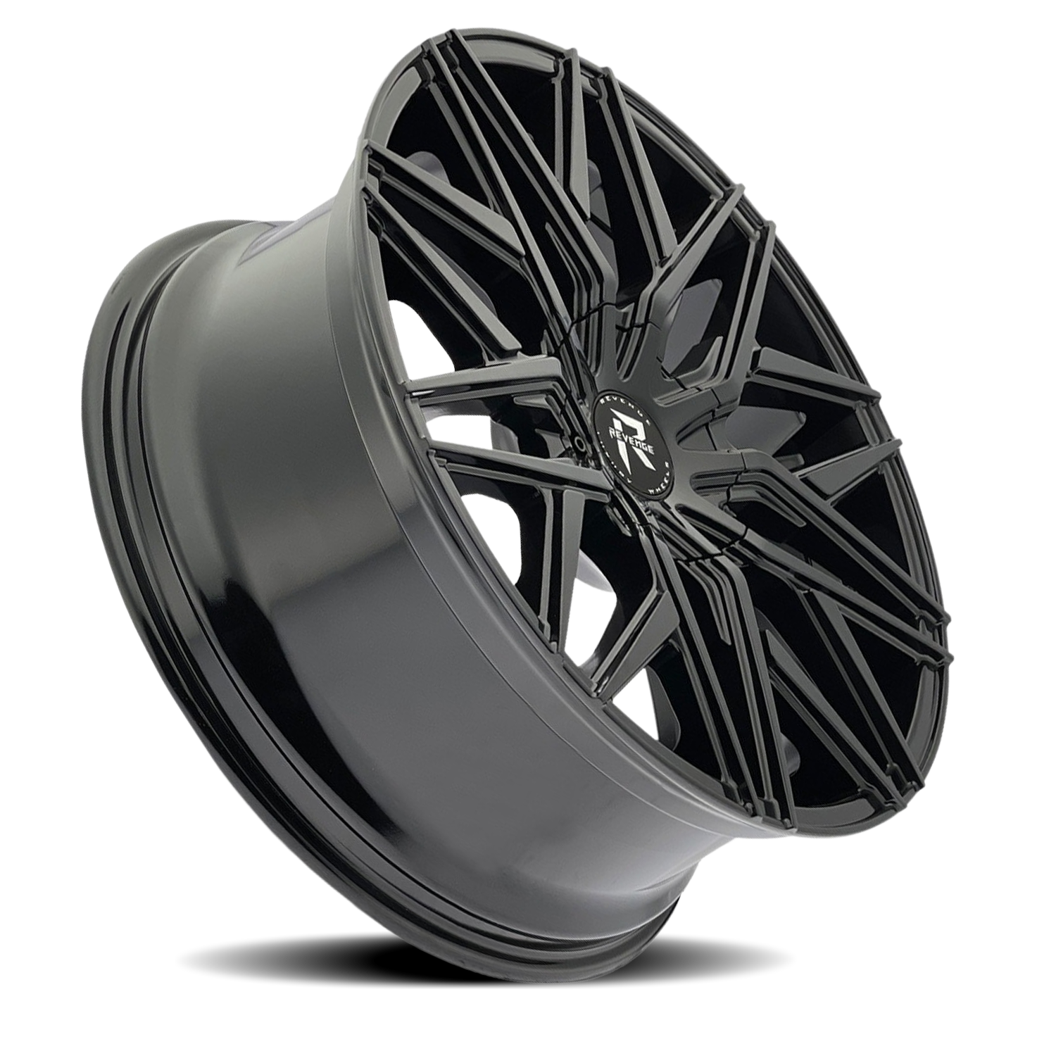 REVENGE LUXURY RL-104 18X8 35 5X112/5X114.3 GLOSS BLACK