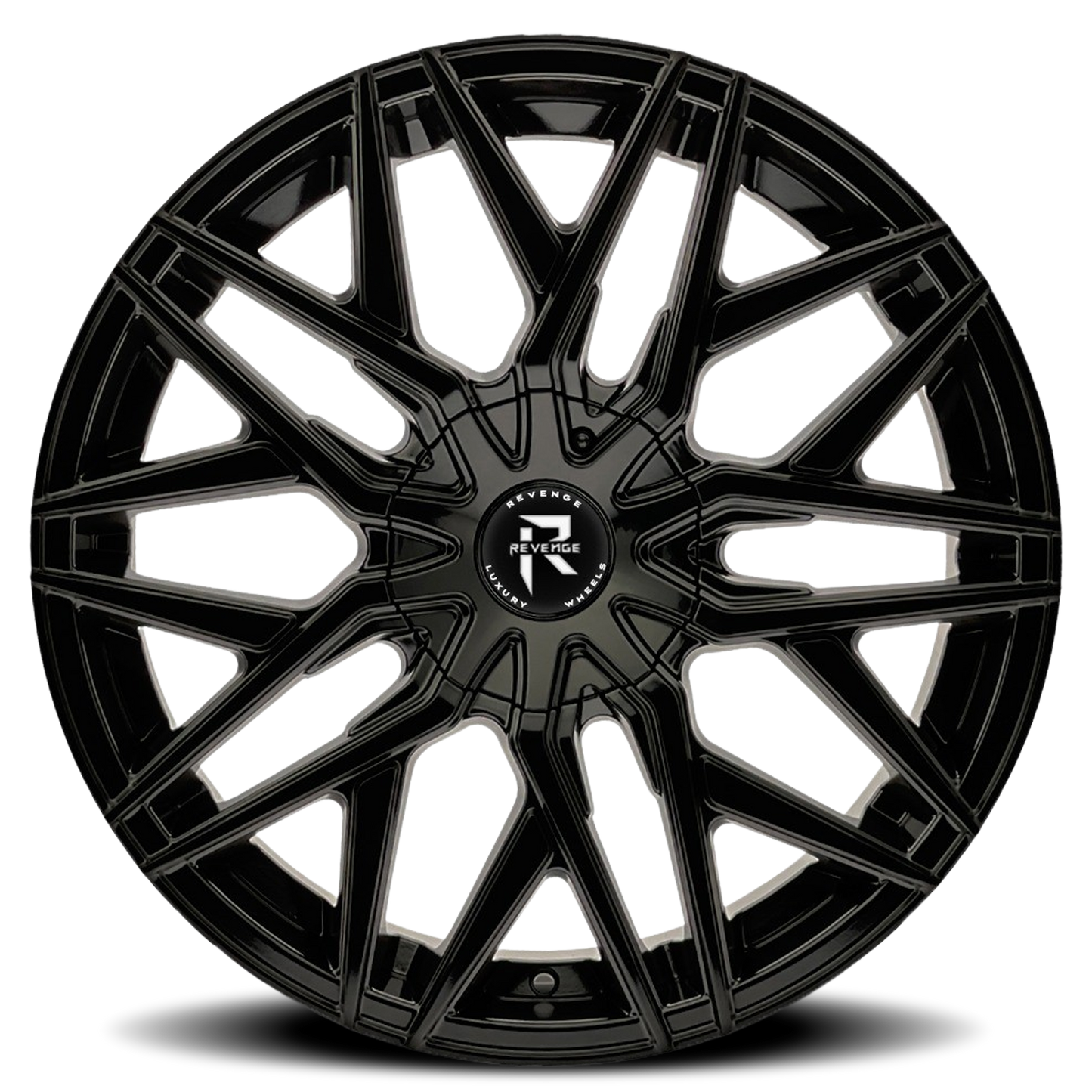 REVENGE LUXURY RL-104 18X8 35 5X108/5X114.3 GLOSS BLACK