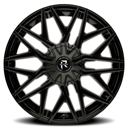 REVENGE LUXURY RL-104 18X8 35 5X112/5X114.3 GLOSS BLACK