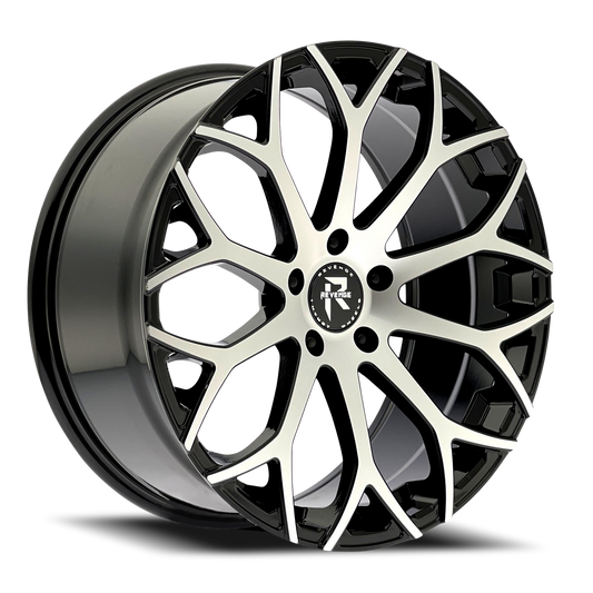 REVENGE LUXURY RL-105 18X8 35 5X114.3 BLACK MACHINED