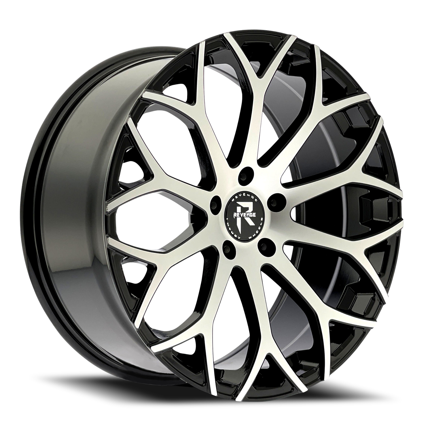 REVENGE LUXURY RL-105 20X9 20 5X115 BLACK MACHINED