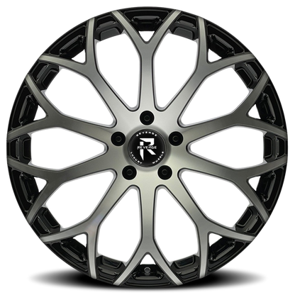 REVENGE LUXURY RL-105 22X9 20 5X115 BLACK MACHINED