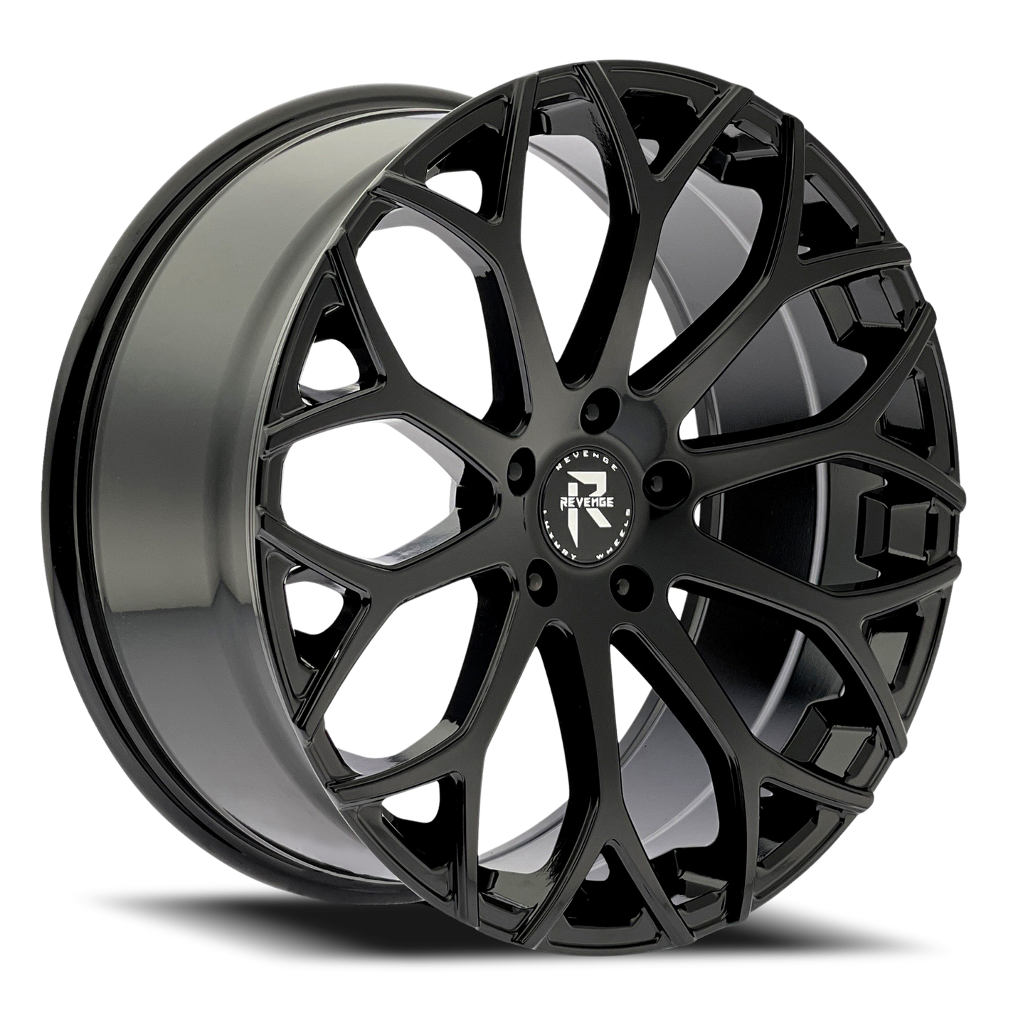 REVENGE LUXURY RL-105 22X9 35 5X114.3 GLOSS BLACK