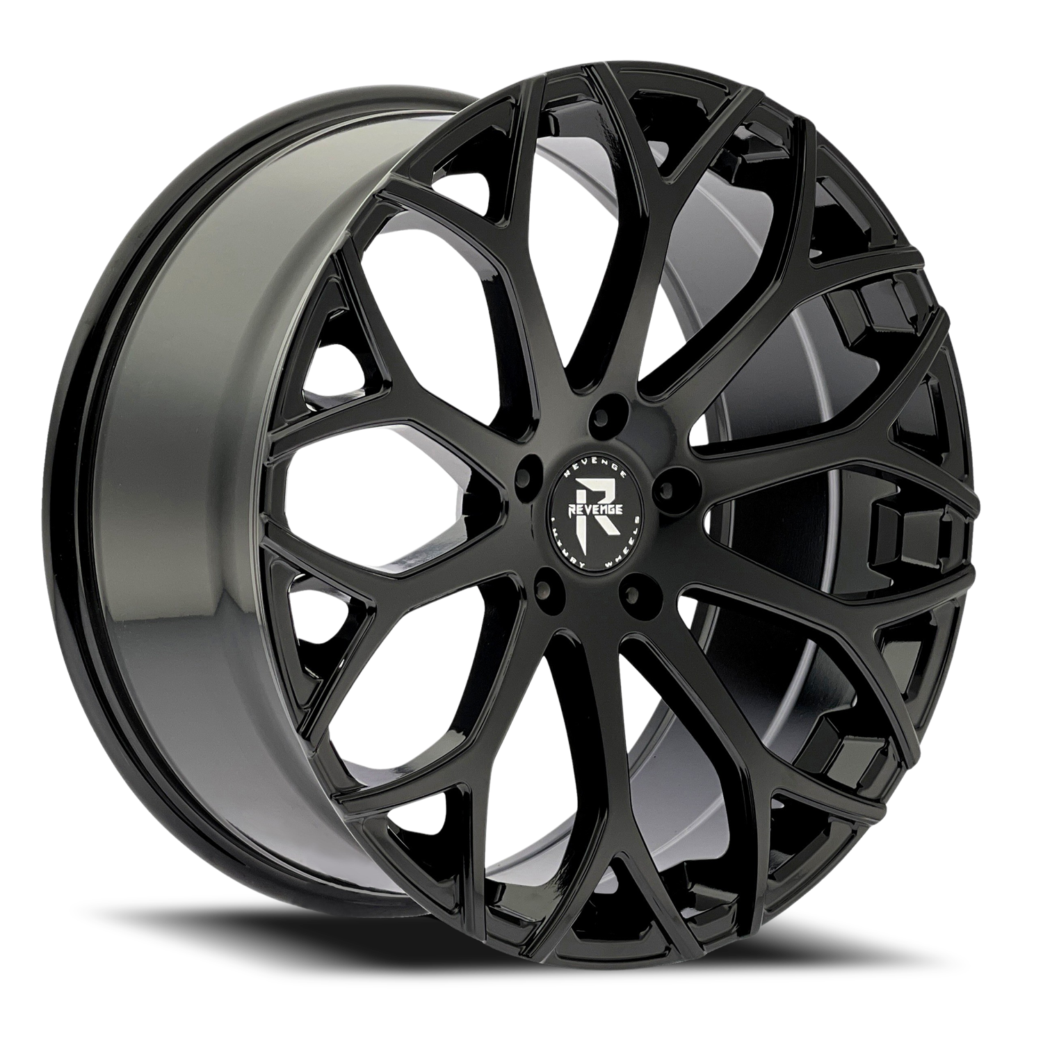 REVENGE LUXURY RL-105 22X9 20 5X115 GLOSS BLACK