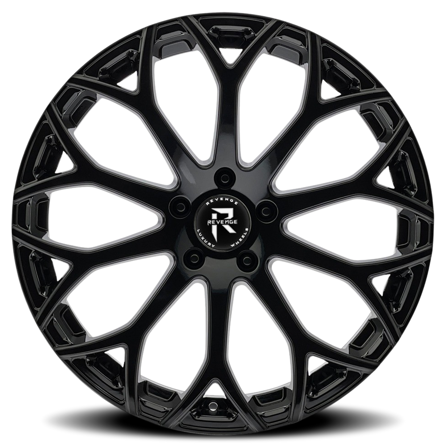 REVENGE LUXURY RL-105 22X9 35 5X114.3 GLOSS BLACK