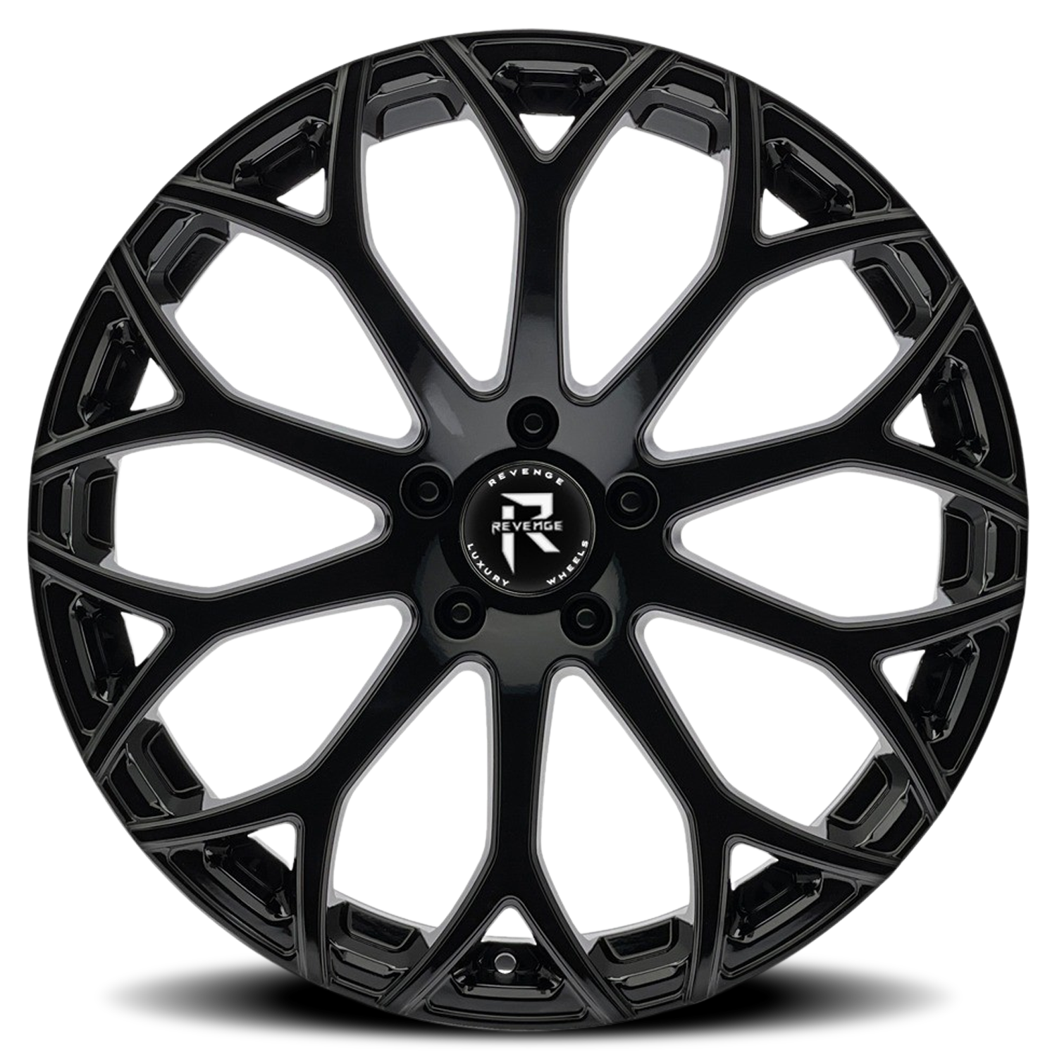 REVENGE LUXURY RL-105 22X9 35 5X120 GLOSS BLACK