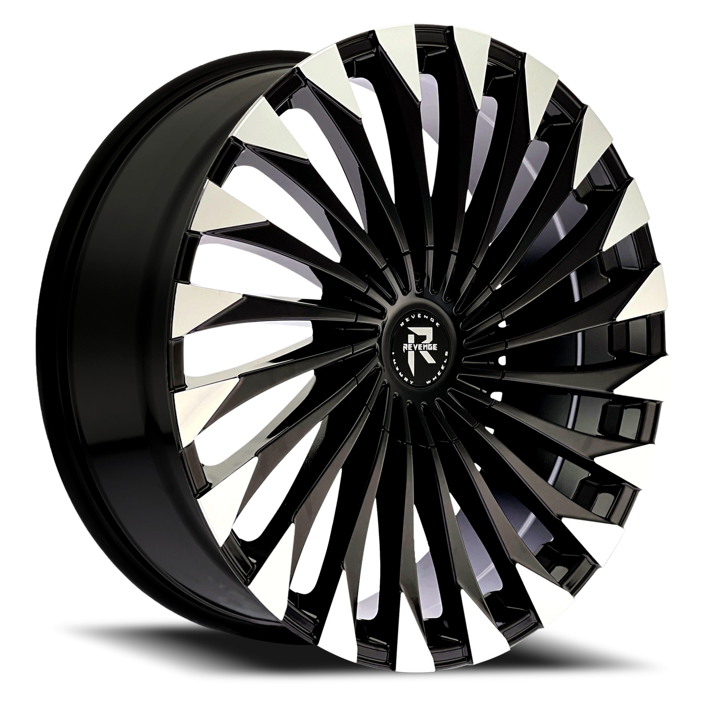 REVENGE LUXURY RL-106 24X9 15 5X115/5X139.7 BLACK MACHINED