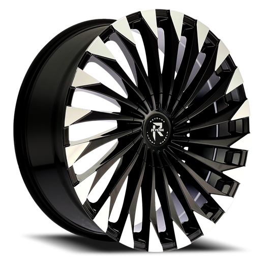 REVENGE LUXURY RL-106 26X10 15 5X115/5X120 BLACK MACHINED