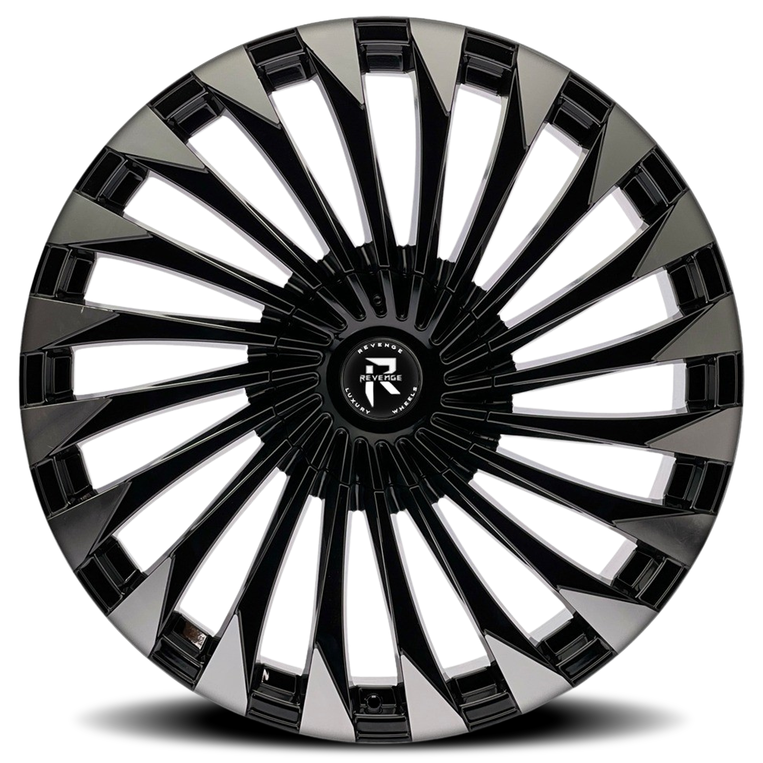 REVENGE LUXURY RL-106 22X8.5 35 5X108/5X114.3 BLACK MACHINED