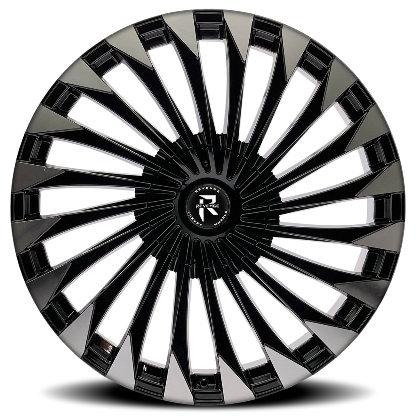 REVENGE LUXURY RL-106 20X8.5 35 5X108/5X114.3 BLACK MACHINED
