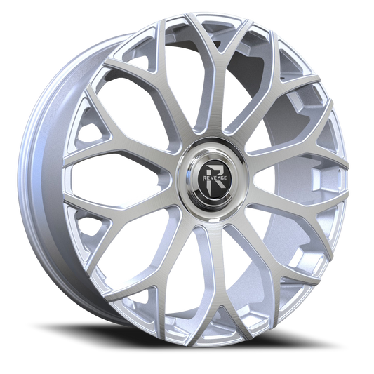 REVENGE LUXURY RL105 26X9.5 25 6X135/6X139.7 BRUSHED SILVER CHROME STAINLESS STEEL LIP