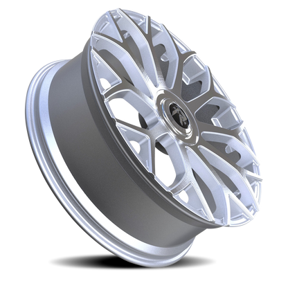 REVENGE LUXURY RL105 28X9.5 25 6X135/6X139.7 BRUSHED SILVER CHROME STAINLESS STEEL LIP