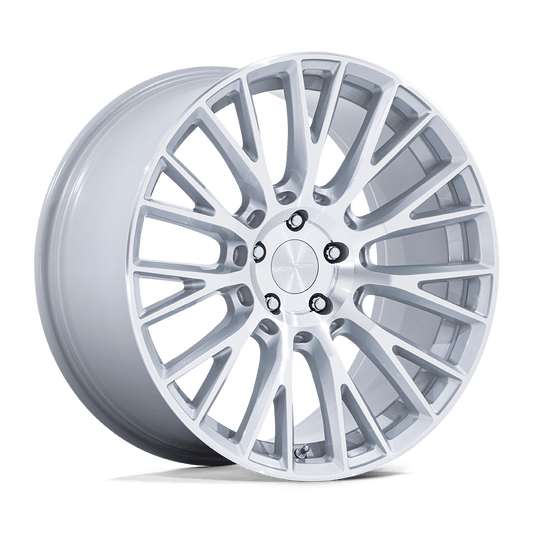 Rotiform RC201 LSE - 20x10 40mm 5x120 GLOSS SILVER W/ MACHINED FACE Wheel | RC201SD20104940