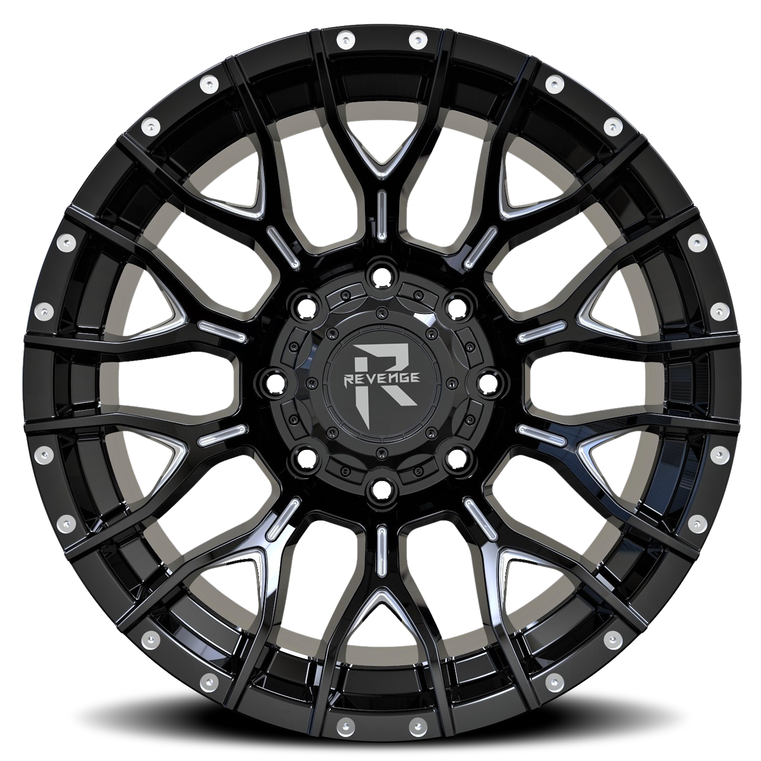 REVENGE OFFROAD RV201 20X9 0 5X139.7/5X150 BLACK MILLED