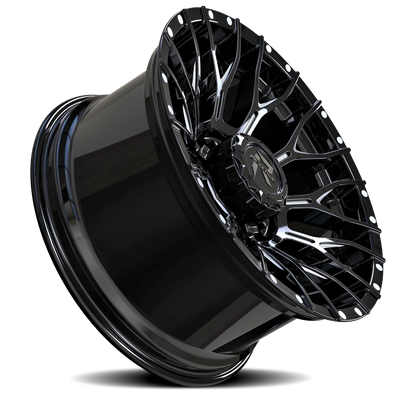 REVENGE OFFROAD RV201 22X12 -44 8X180 BLACK MILLED