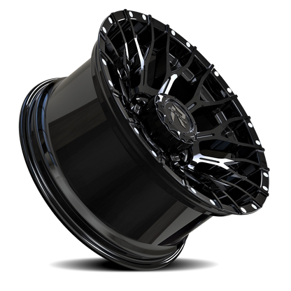 REVENGE OFFROAD RV201 20X10 -19 5X139.7/5X150 GLOSS BLACK RIVETS