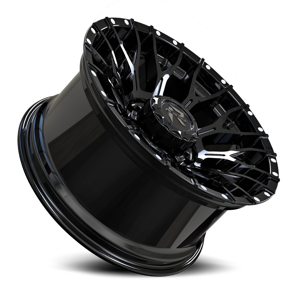 REVENGE OFFROAD RV201 20X10 -19 5X127/5X139.7 SATIN BLACK RIVETS