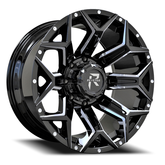 REVENGE OFFROAD RV202 20X9 0 5X139.7/5X150 BLACK MILLED