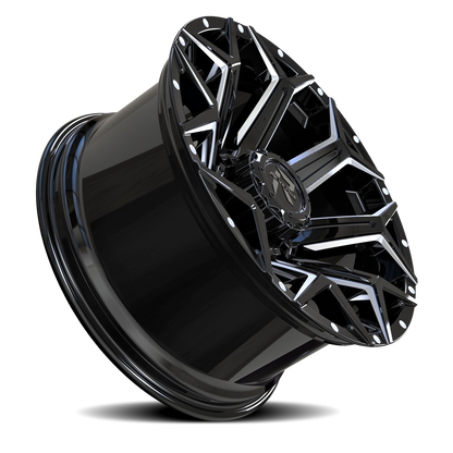 REVENGE OFFROAD RV202 22X10 -19 6X135/6X139.7 BLACK MILLED