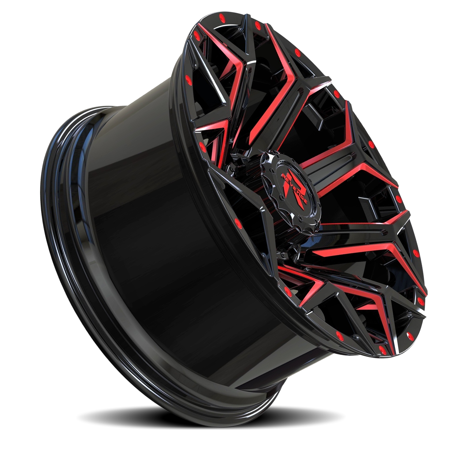REVENGE OFFROAD RV202 20X9 0 6X135/6X139.7 BLACK RED MILLED