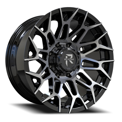 REVENGE OFFROAD RV203 20X10 -19 5X127/5X139.7 BLACK MACHINED