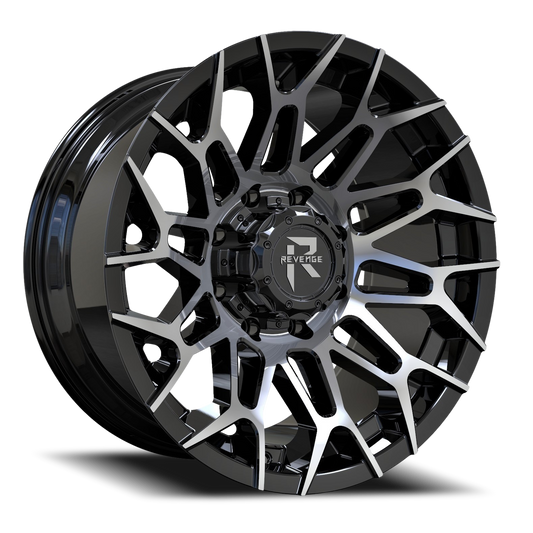 REVENGE OFFROAD RV203 20X10 -19 5X127/5X139.7 BLACK MACHINED