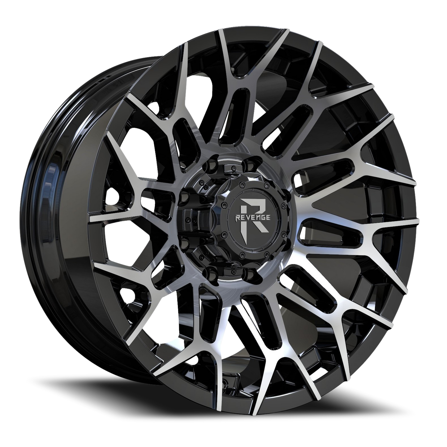 REVENGE OFFROAD RV203 20X10 -19 8X165.1 BLACK MACHINED