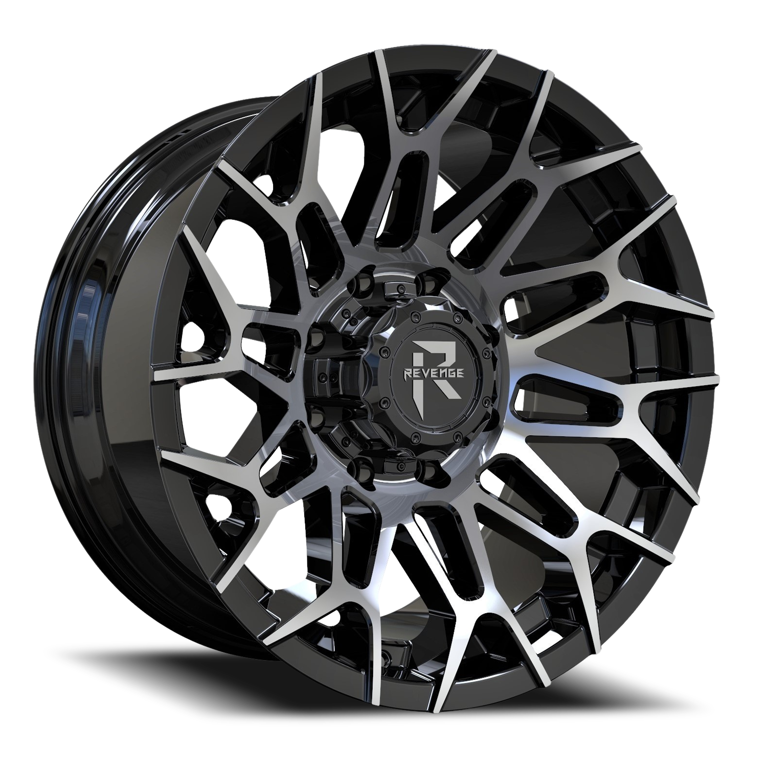 REVENGE OFFROAD RV203 20X10 -19 8X165.1 BLACK MACHINED