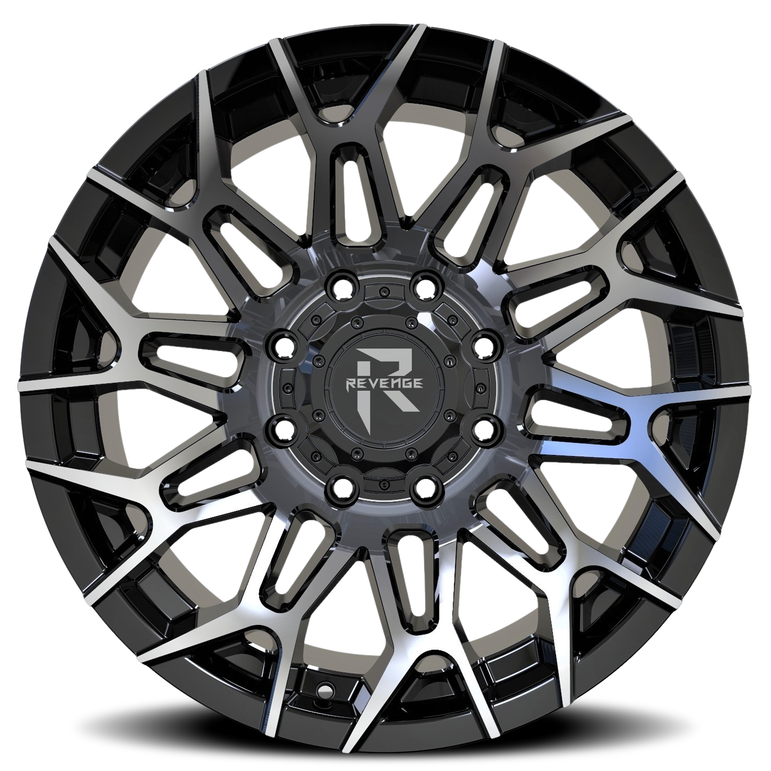 REVENGE OFFROAD RV203 20X10 -19 8X165.1 BLACK MACHINED