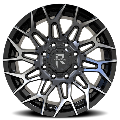 REVENGE OFFROAD RV203 20X10 -19 8X165.1 BLACK MACHINED