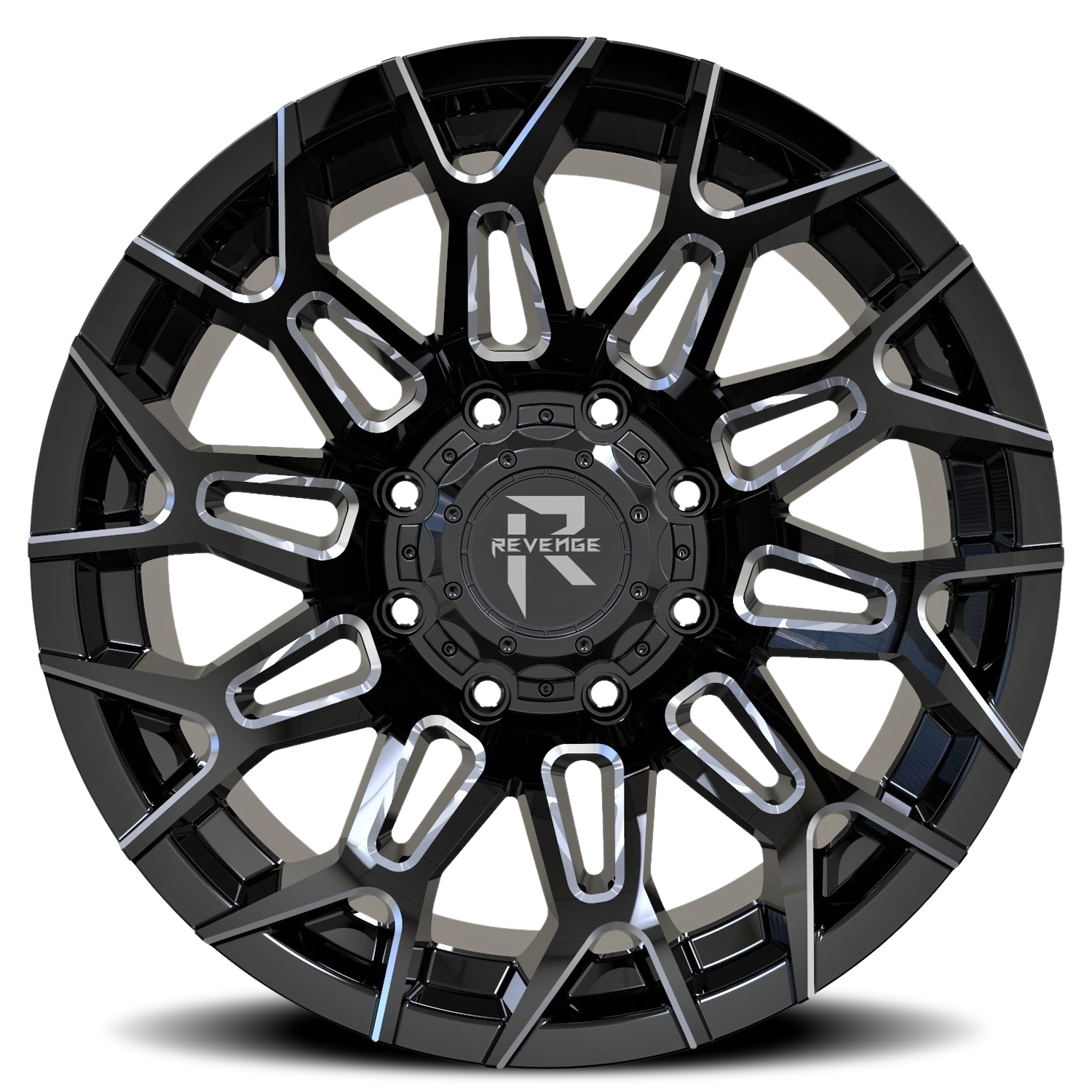 REVENGE OFFROAD RV203 20X10 -19 8X165.1 BLACK MILLED