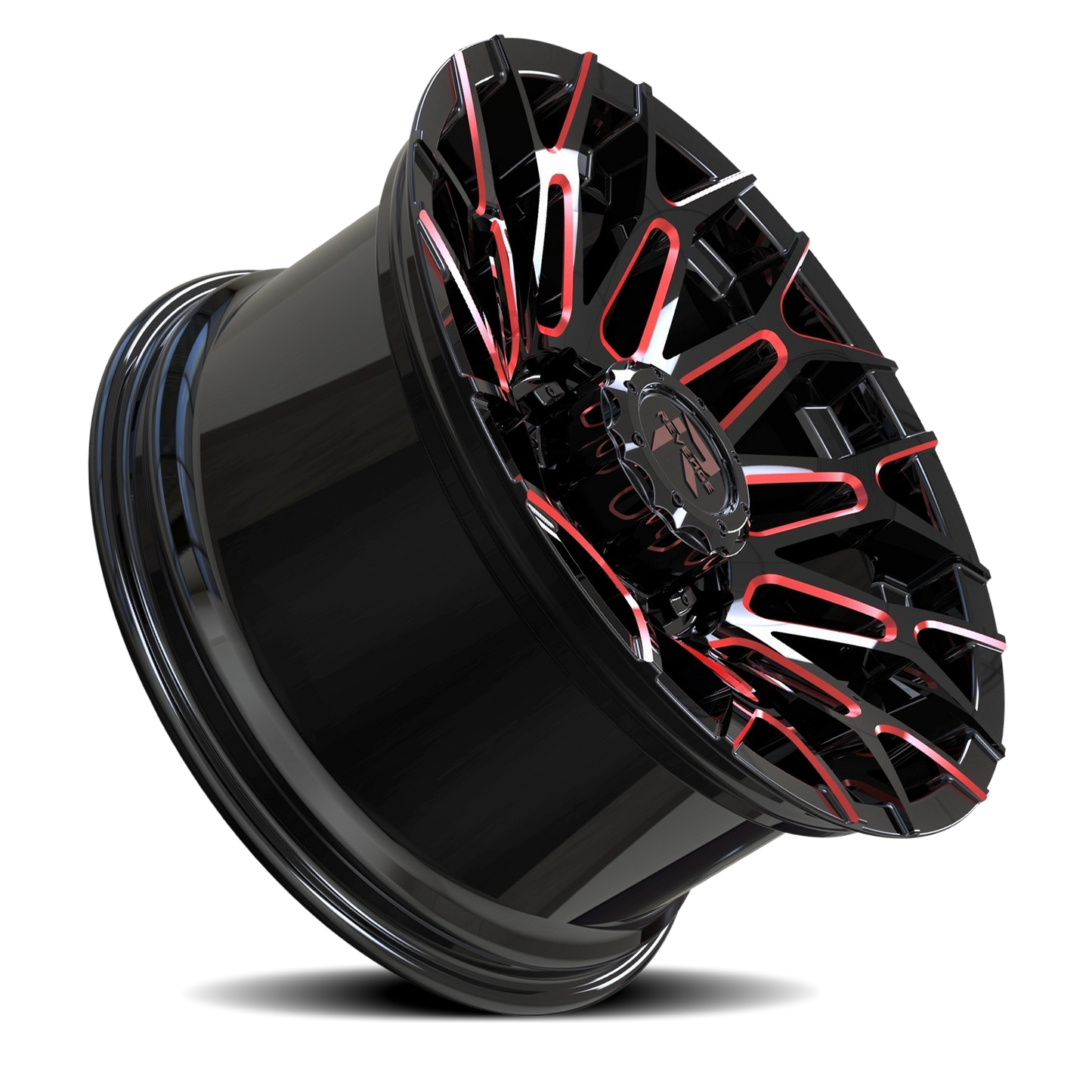 REVENGE OFFROAD RV203 20X10 -19 8X180 BLACK RED MILLED