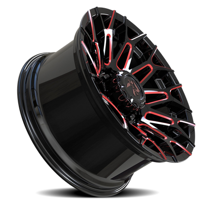 REVENGE OFFROAD RV203 20X10 -19 8X180 BLACK RED MILLED