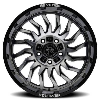 REVENGE OFFROAD RV204 20X10 -19 5X127/5X139.7 BLACK MACHINED