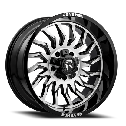 REVENGE OFFROAD RV204 20X10 -19 6X135/6X139.7 BLACK MACHINED