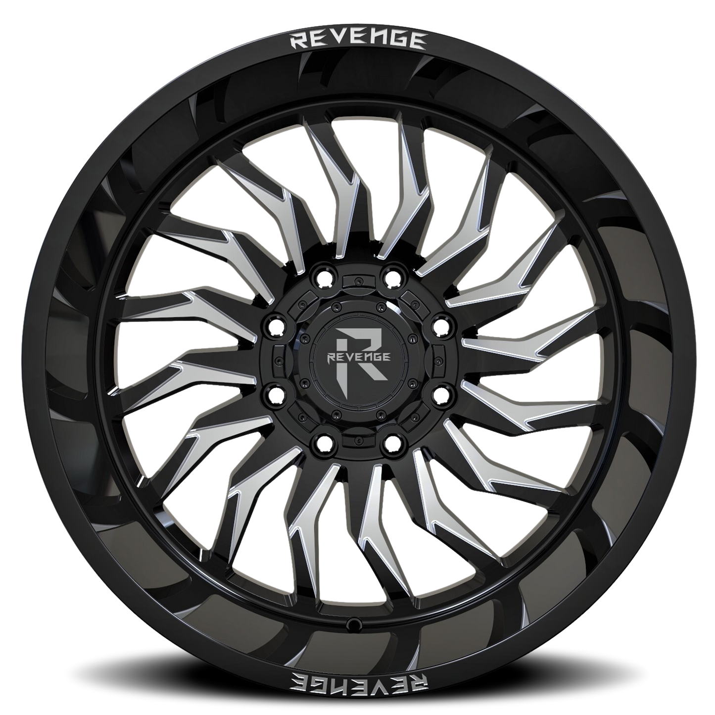 REVENGE OFFROAD RV204 20X12 -44 8X170 BLACK MILLED