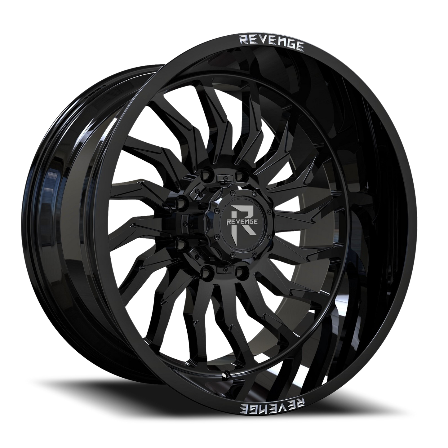 REVENGE OFFROAD RV204 22X12 -44 5X127/5X139.7 GLOSS BLACK