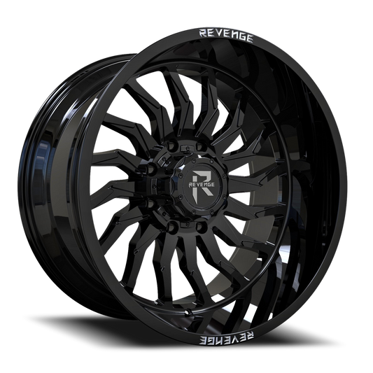 REVENGE OFFROAD RV204 20X10 -19 8X165.1 GLOSS BLACK