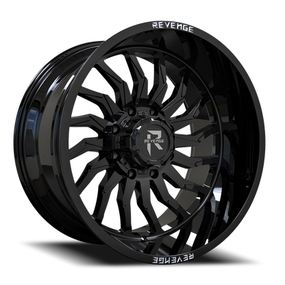 REVENGE OFFROAD RV204 20X9 0 8X180 GLOSS BLACK