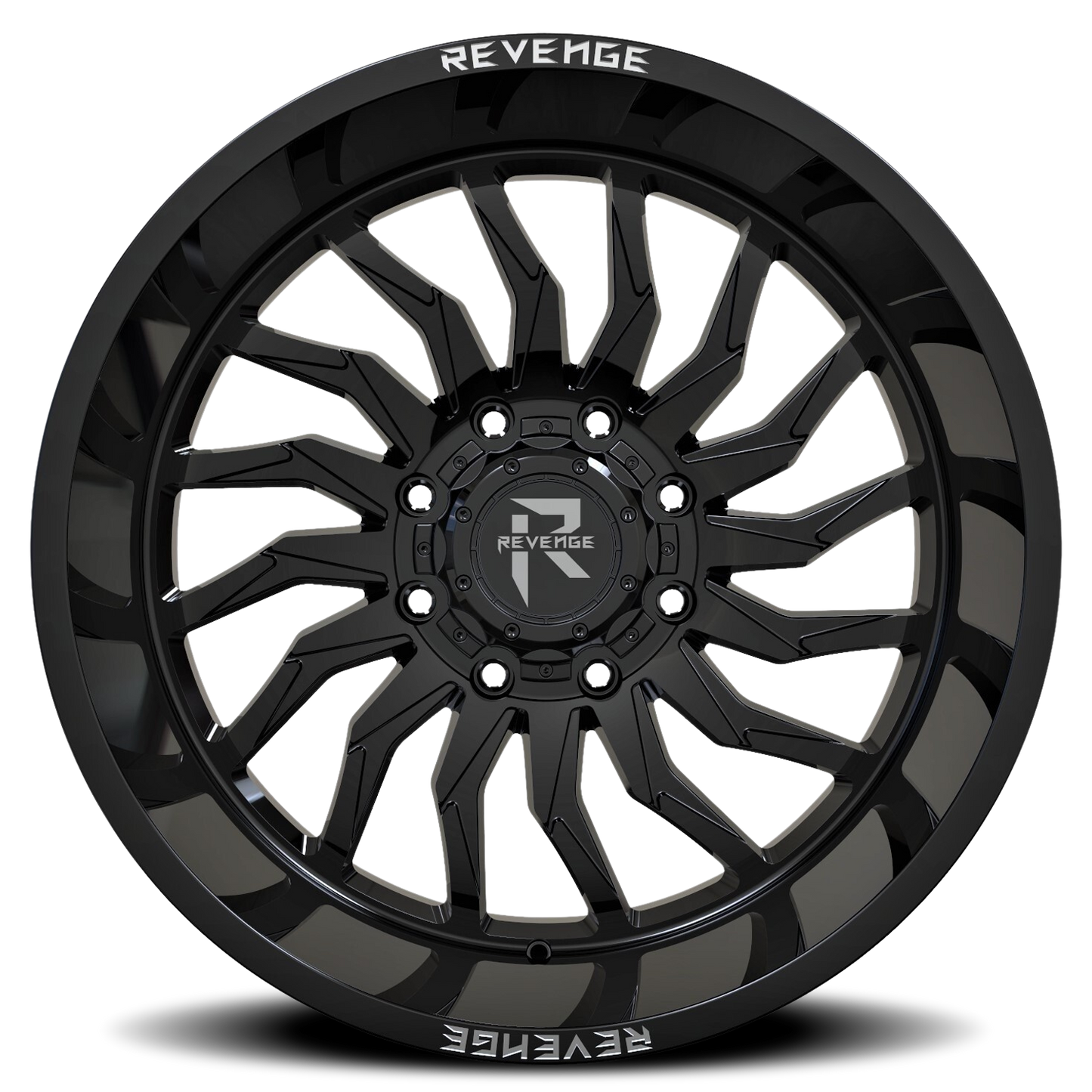 REVENGE OFFROAD RV204 20X9 0 8X180 GLOSS BLACK