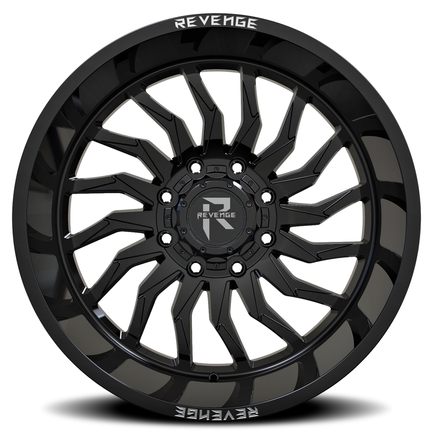 REVENGE OFFROAD RV204 20X9 0 8X180 GLOSS BLACK