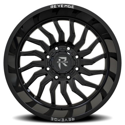 REVENGE OFFROAD RV204 20X9 0 8X170 GLOSS BLACK
