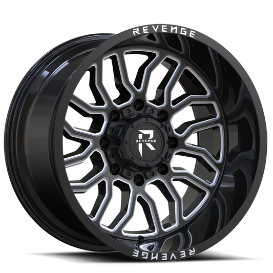 REVENGE OFFROAD RV205 20X12 -44 8X170 BLACK MILLED