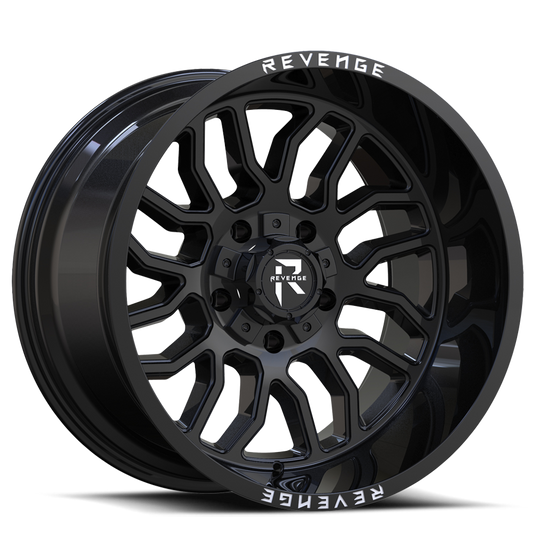 REVENGE OFFROAD RV205 20X12 -44 5X127/5X139.7 GLOSS BLACK