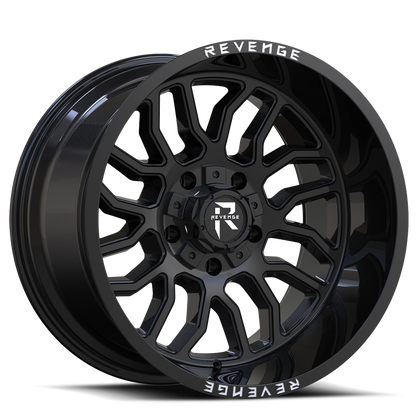 REVENGE OFFROAD RV205 20X12 -44 6X135/6X139.7 GLOSS BLACK