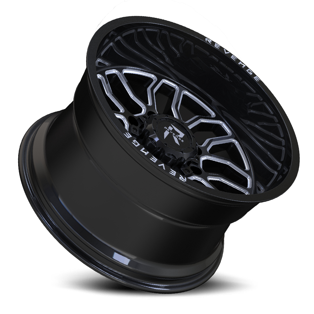REVENGE OFFROAD RV205 22X12 -44 8X165.1 BLACK MILLED