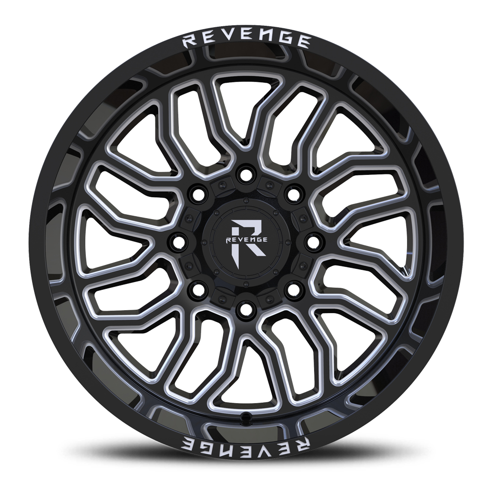 REVENGE OFFROAD RV205 22X12 -44 8X170 BLACK MILLED